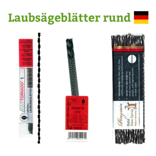 Laubsägeblätter rund pinguin - rund,