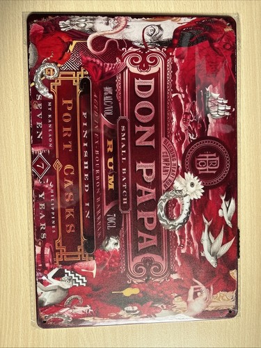 Don papa rum - don, blechschild
