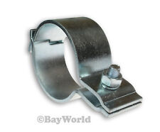 2 x Breitbandschelle 2tlg. 80,5mm Stahl verzinkt 3.15" Auspuffschelle Rohrklemme