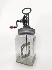 Altes Butterfass-Duo: Groß &