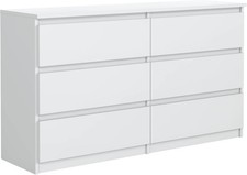 Kommode Sideboard - Schrank mit 6 Schubladen - Schubladenschrank - 120 cm