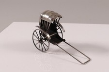 Silberfigur Silber Rikscha