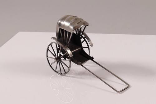 Silberfigur silber rikscha - silberfigur,