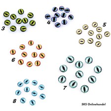 5 Paar Glasaugen 12 mm zum