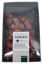 DEPOT Dekoanhänger Weihnachtskugeln Glas Mehrfarbig 15x 3cm Christbaumschmuck