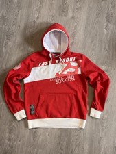 Rot-Weißer Herren-Hoodie der