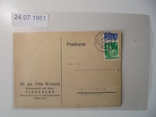 4944. 24.07.1951 Postkarte von