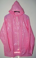 TOP Hoch Glanz Lack PVC Vinyl Regenjacke Regenmantel Regen Jacke Mantel 46 / XL