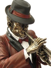 Jazz musiker trompete skulptur - musiker,