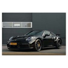 Banner fahne schwarzes porsche - schwarzes,