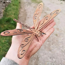 "Libelle" Edel Rost Deko 20 cm