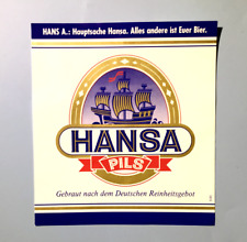 Altes Bieretikett - Beer Label , HANSA Pils , Dortmund /NRW #1106#