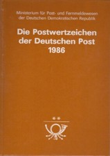 1986 DDR Jahreszusammenstellung der Deutschen Post komplett