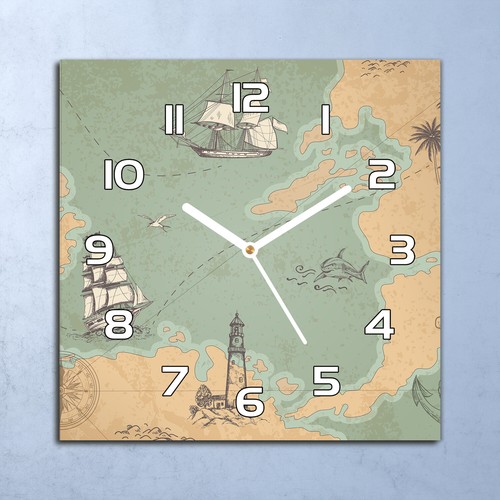 Deko glasuhr wanduhr - glasuhr, 30x30