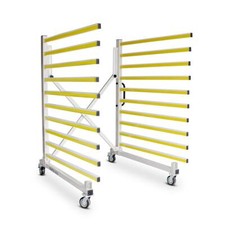 BAMATO mobiler Tragarmwagen MTW-1400 Lacktrockenwagen Plattenwagen 10 Ebenen