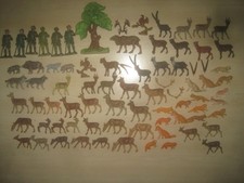 PLAHO / MAROLIN     BAUM, FÖRSTER und WALDTIERE mit Steckteilen,   KONVOLUT 