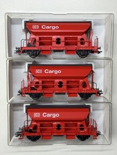 3x Fleischmann 5515 H0 DB Cargo Selbstentladewagen Tds wie Roco AC für Märklin