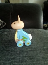 Peter Rabbit Holz Nachziehspielzeug (Ersatzteile oder Reparatur)