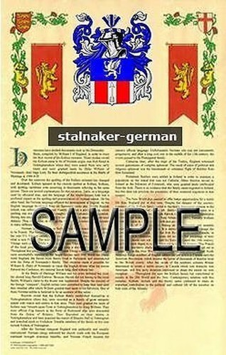 Stalnaker wappen name - stalnaker,