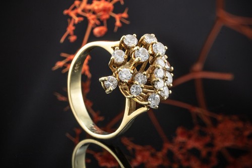 Feuriger brillantring ring mit - feuriger,