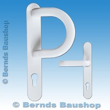 Stoßgriff Knauf Türdrücker Türklinke Türbeschlag Drückergarnitur weiß - Nr. 23