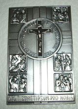 Religiöse Relief Silberplatte