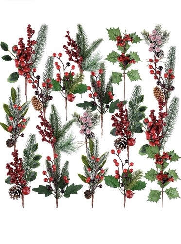 12x künstliche weihnachten - künstliche,
