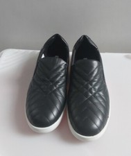 QVC Dune London gesteppte Slipperschuhe aus Leder in schwarz Größe UK 7 EU 40 NEU.