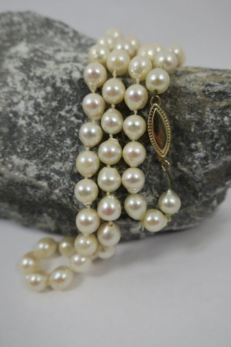 Vintage perlenkette 585 14 - vintage,