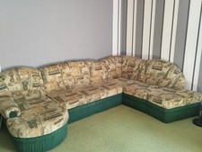 Couch in u Form mit Ottomane