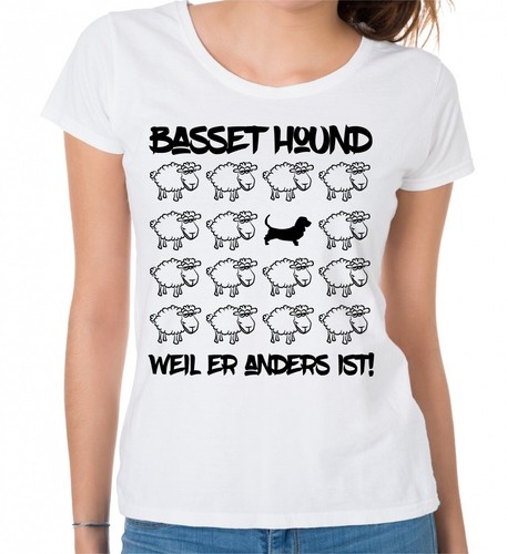 Basset hound damen shirt - basset, t-shirt