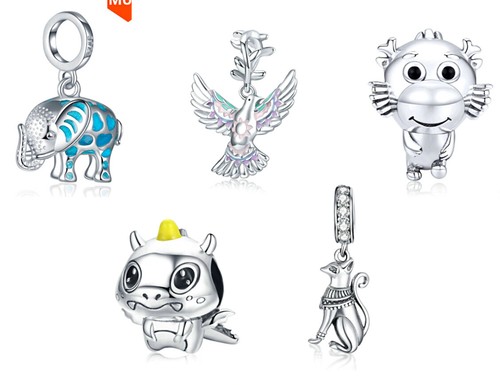 Charms anhänger drache hund - charms,