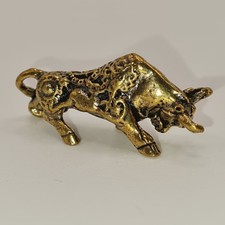 Stier Bulle Figur Messing Deko