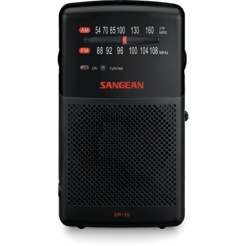 Sangean black radio - sr-35,