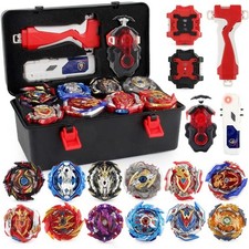 12x Kreisel für Beyblade Burst Starter Set Arena Bayblade Top Mit Launcher +Box