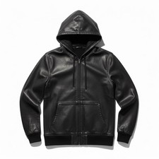 Men’s Black Genuine Lambskin