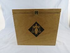 Teekiste Holzbox Holzkiste Paul Schrader & Co. Bremen ca. 19,6x19,5x17,5 cm