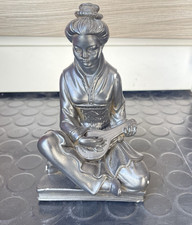 Keramik Figur mit schwarzer