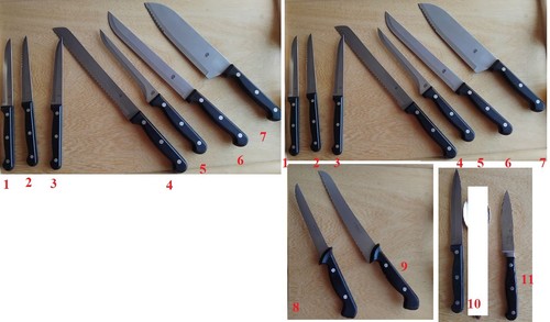 Großes messer set landhaus - messer,