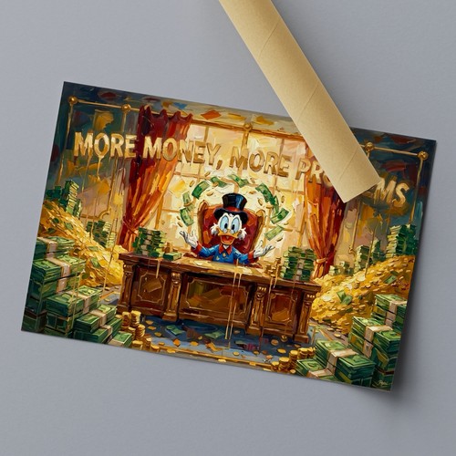 Dagobert duck poster pop - duck, art