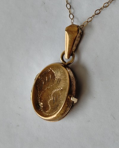 Gepunzt 9kt gold medaillon - 9kt,