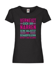 Verneigt euch: Schauspielerin | Theater Damen Shirt Schwarz