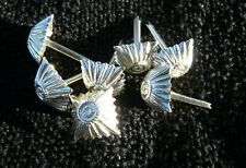 6x Bundeswehr Dienstgrad Stern SILBER  Rangabzeichen Schulterklappen  Offizier  