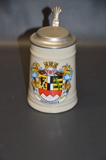 Bierkrug - Oberfranken Wappen - Zinndeckel - 0,5 Liter