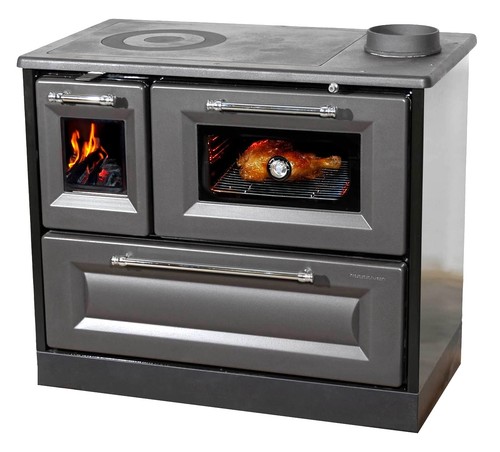 Kaminofen mit backfach und - mit,