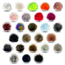 Kunstfell Bommel Ø 10 - 12 cm