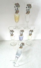 Sechs sehr seltene 50er Jahre Design Gläser Made in Italy, Murano? (C540)