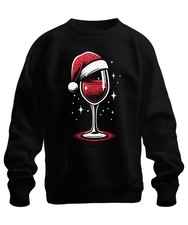 Wein Weihnachtsmütze Weinglas