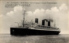 Ak CGT Dampfer Ile de France -