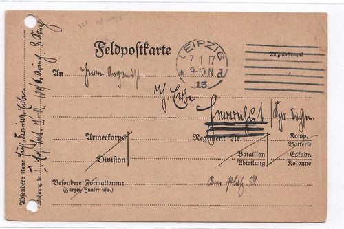 4711 1917 feldpostkarte - 4711-1917,
